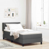 zahrada-XL Posteľ boxspring s matracom s matracmi Tmavo šedá 90 x 200 cm 3341021