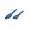 Techly 2.0m USB 3.0 A-Micro B M/M USB kábel 2 m USB 3.2 Gen 1 (3.1 Gen 1) USB A Micro-USB B Modrá (ICOC-MUSB3-A-020)
