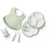 Baby Bjorn Jedálenský riad BabyBjorn - sada na kŕmenie 8 kusov | Powder Green
