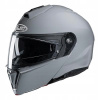 Čeľusťová prilba so štítom HJC i90 Gloss Grey M (Čeľusťová prilba so štítom HJC i90 Gloss Grey M)