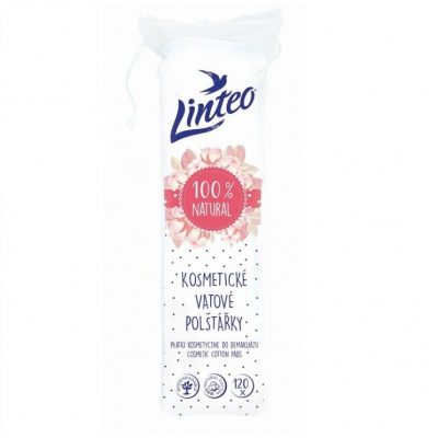 Linteo Satin Care & Comfort kozmetické tampony 120 ks