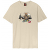 pánske tričko SANTA CRUZ Braun Pizza Bear T-Shirt Blond Wood XXL