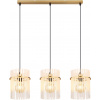 Globo Lighting Gorley závesné svietidlo 3x60 W biela-čierna-zlatá 15698-3HM