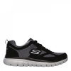 Skechers Flex Burns Agoura Trainers Mens Black/Grey 10.5 (45.5)