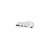 NEDIS USB 2.0 multiport adaptér/ zástrčka USB-C/ zásuvka USB-A/ zásuvka USB-C/ zásuvka 3,5 mm/ 480 Mbps/ kulatý/ blistr (CCGB64790WT01)