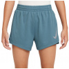 Chlapčenké šortky Nike Boys Multi Dri-FIT Split - smoke blue/black - Tyrkysový (S)