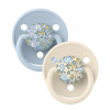 Bibs cumlíky silikón De Lux 2 ks - one size Liberty Ivory-baby-blue
