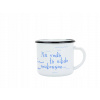 BELIS Smaltovaný hrnček 8 cm 350 ml