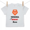 Boodyy Tričko s krátkym rukávom Trénerka celej rodiny s menom dieťatka 74 (6-9 mesiacov)