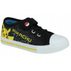 Čierne tenisky na suchý zips, biela podrážka Pokémon, tenisky na leto R26