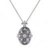 Luxusný strieborný medailón Diamonfire so syntetickými diamntmi P4622