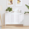 Skříňové dveře Louvred Design 4 ks Bílá 69x29,5 cm Bílá 4015905