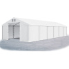 Skladovací stan (oceľ + pvc) 3x12x2m (PEVNÝ ÚLOŽNÝ STAN - GARÁŽ - 3m × 12m × 2m / 2,87m)