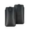 Puzdro vsuvka Apple iPhone XR Forcell Pocket Carbon čierne