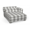 Dekoria Poťah na kreslo Mysinge, sivo - biele káro, Poťah na kreslo Mysinge, Edinburg, 115-79
