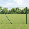zahrada-XL Hexagonálna ohrada vidaXL Zelená 1.6x25 m Oceľ, Stĺpiky na ohradu vidaXL 13 ks Zelené Ø32 mm 210 cm Pozinkovaná oceľ 3352690