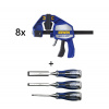 Irwin Irwin Sada 8 ks Jednoručních svěrek QUICK GRIP XP 300mm/12