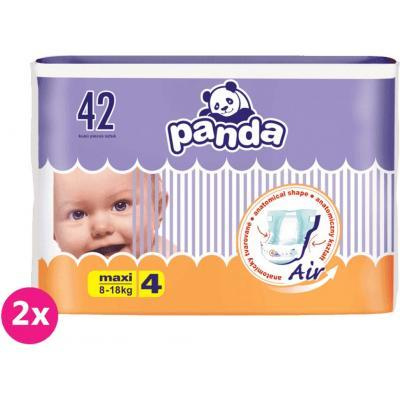 2x BELLA PANDA Plienky jednorazové 4 Maxi (8-18 kg) 42 ks