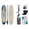 Paddleboard Aqua Marina Magma Earth Wave 11'2'' + Kajaková sedačka a pádlo SUP/kajak + elektrická pumpa STAR 6