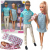 Bábika Barbie - Bábika Barbie tehotná rodina Ken dieťa set (Bábika Barbie - Bábika Barbie tehotná rodina Ken dieťa set)