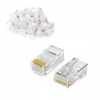 KONCOVKA KONCOVKY 50x ZÁSTRČKA KONEKTORA RJ45 RJ 45 RJ-45