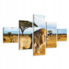 Obrázok Polyptych Lion Sky Tree Landscape 3d 200x120 (Obrázok Polyptych Lion Sky Tree Landscape 3d 200x120)