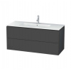Duravit L-Cube Umývadlová skrinka, 55x122x48 cm, 2 zásuvky, grafit mat LC624304949
