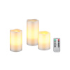 Vosková LED sviečka GOOBAY 74368 sada 3ks