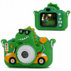 Xrec 48mp digitální fotoaparát 1080p pro děti 5x MP3 hry X2 / dinosauří zelená