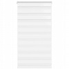VidaXL Roleta zebra, biela, šírka tkaniny 65,9 cm, polyester
