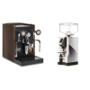 Biepi Sara PID, black/wood + Eureka Mignon Turbo, CR chrome