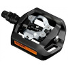 Pedály SPD SHIMANO PD-T421 s klecí a s kufry SM-SH56 černé, v krabičce