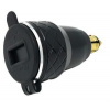 DIN adaptér Interphone s 2 x USB výstupom pre motocykle, max. 4.2 A, čierny