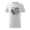 Florbal love - Tričko detské bavlnené - 158 cm/12 rokov ( Biela )