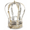 Stojan na kvety - Valcový kvetinový záhon Lantern Crown dekoratívna klietka Z75 (Stojan na kvety - Valcový kvetinový záhon Lantern Crown dekoratívna klietka Z75)