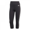 adidas Train Essentials 3-Stripes High Waisted Three Quarter Leggings Black 14 (L)