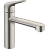 HANSGROHE Focus M42 páková drezová batéria, 1jet, výška výtoku 122 mm, vzhľad nerezovej ocele, 71806800
