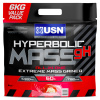 USN Hyperbolic Mass 6kg Mega Zloženie ZLOŽENÉ UHLIE Mutant Masa Kreatín BCAA