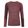 Ortovox 185 Rock'N'Wool Long Sleeve W mountain rose XL; Červená triko