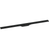 HANSGROHE RainDrain Flex vrchná sada sprchového žľabu 120 cm, skracovateľná, pre inštaláciu ku stene, matná čierna, 56054670