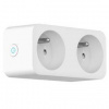 Inteligentná zásuvka IMMAX NEO SMART 2 zásuvka (FR)/ 16A/ Zigbee/ Google Assistant/ Amazon Alexa/ LIDL/ TUYA (07752L)