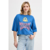 Bavlnené tričko United Colors of Benetton x Stranger Things 3BL0D10BC modrá M