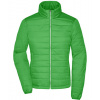 James&Nicholson Dámska prešívaná bunda JN1119 Green XL