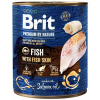 Brit BRIT Premium by nature Ryba s rybou kožou - mokré krmivo pre psov - 800 g
