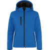 Clique | Padded Hooded Softshell Women Dámska zateplená softshellová bunda s kapucňou_67.0953 Farba: royal blue, Veľkosť: XS
