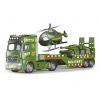 Wiky vehicles Auto tahač vojenský 55 cm a helikoptéra s efekty set