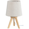 Rabalux Lychee stolová lampa 1x25 W sivá-dreva 2068