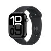 Apple Watch Series 10 42 mm Cellular klavírne čierny hliník s čiernym športovým remienkom M/L MWX73QC/A
