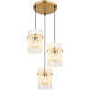 Globo Lighting Gorley závesné svietidlo 3x60 W biela-čierna-zlatá 15698-3HRM