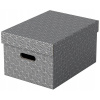 Esselte Home veľkosť M 26,5 x 20,5 x 36,5 cm, sivá – sada 3 ks